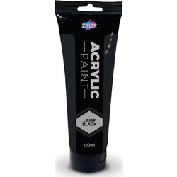 Zieler Lamp Black Ακρυλικό Χρώμα Ζωγραφικής 120ml