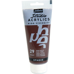 Pebeo Studio Acrylics 29 Burnt Umber Ακρυλικό Χρώμα Ζωγραφικής 100ml