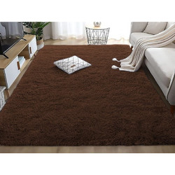 Γαρύφαλλο Fluffie Χαλί Ορθογώνιο Shaggy 160x230cm Καφέ