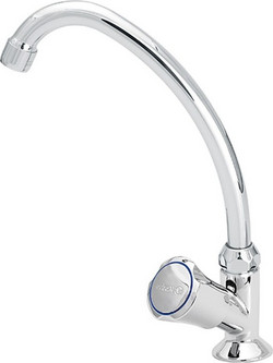 Viospiral Modea Corona 00-04408 Μπαταρία Κουζίνας Πάγκου Μονής Παροχής Inox
