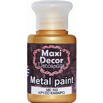 Maxi Decor 103 Clear Gold Ακρυλικό Χρώμα Ζωγραφικής 60ml