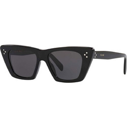Celine CL40187I 01A Γυναικεία Γυαλιά Ηλίου Cat Eye Κοκάλινα Μαύρα με Μαύρο Φακό