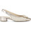 Gabor Ανατομικές Γόβες Slingback Δερμάτινες με Χοντρό Χαμηλό Τακούνι Χρυσές 81526-42