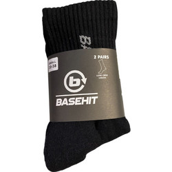 Basehit Ανδρικές Κάλτσες Ψηλές Μαύρες 2Pack 242.BU08.05