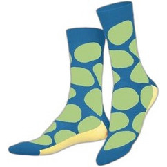 Eat My Socks Salty Chips Ανδρικές Κάλτσες Ψηλές με Σχέδια Navy Μπλε EMSNOCCHIPB