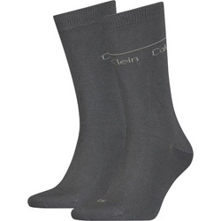 Calvin Klein Ανδρικές Κάλτσες Ψηλές Ανθρακί 2Pack 701219833-002