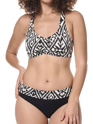Amoena Bikini Set Μπουστάκι Μαύρο Εκρού 71782-71783