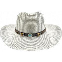 SUMMERtiempo Γυναικείο Καπέλο Fedora Υφασμάτινο Λευκό 623348