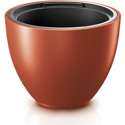 Prosperplast Heos Γλάστρα Στρογγυλή Πλαστική Χάλκινη 29.8x23cm DBHEM300-7598U