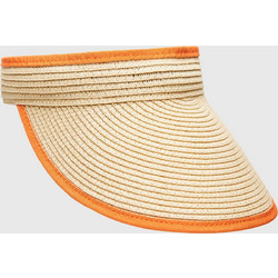 Funky Buddha Γυναικείο Καπέλο Visor Ψάθινο Πορτοκαλί Μπεζ FBL009-128-10
