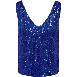 Only Γυναικείο Χειμερινό Top με Παγιέτες Royal Blue 15307926