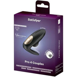 Satisfyer Pro 4 Couples Κλειτοριδικός Δονητής 8.5cm Μαύρος