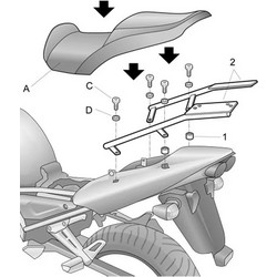 Shad Σχάρα Μηχανής για Yamaha FZS 1000 '01-'05