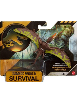 Mattel Jurassic World Survival Frenzy Pack Rhamphorhynchus Φιγούρα Δεινόσαυρος για 4+ Ετών