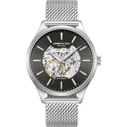 Kenneth Cole Ανδρικό Ρολόι Αυτόματο με Ασημί Μεταλλικό Μπρασελέ KCWGY0064102