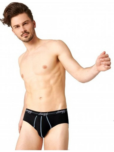 Sloggi Start Ανδρικά Σλιπ Βαμβακερά Μαύρα 2Pack 10206949