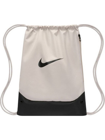 Nike Brasilia Τσάντα Πλάτης Γυμναστηρίου Μπεζ IB4409-072