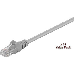 Microconnect U/UTP Cat.5e Καλώδιο Δικτύου Ethernet 2m Grey V-UTP502VP-P