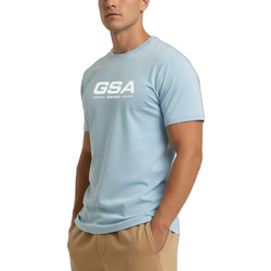 GSA Ανδρικό Αθλητικό T-Shirt Γαλάζιο 17-2601 Γαλάζιο
