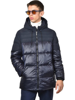 Berto Lucci Ανδρικό Μπουφάν Χειμωνιάτικο Puffer Navy Μπλε 09252-1950-5011