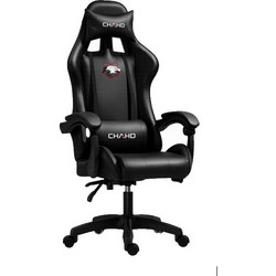Aria Trade Καρέκλα Gaming Δερματίνης με Ρυθμιζόμενα Μπράτσα Μαύρη YT-055