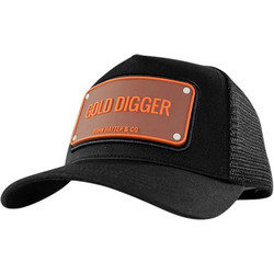 John Hatter & Co Ανδρικό Καπέλο Jockey με Δίχτυ Snapback Υφασμάτινο Μαύρο Digger