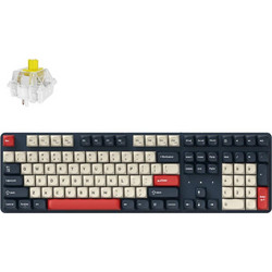 Keychron J5 QMK Ασύρματο Μηχανικό Gaming Πληκτρολόγιο με Keychron Super Banana Διακόπτες RGB Blue