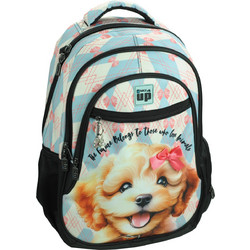 Back Me UP Scotch Dog Σχολική Τσάντα Πλάτης Δημοτικού Γαλάζια 357-44031