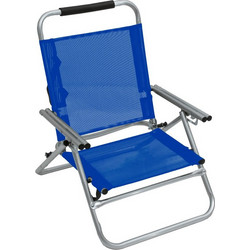 Velco Καρέκλα Παραλίας Αλουμινίου Μπλε 141-0874-1