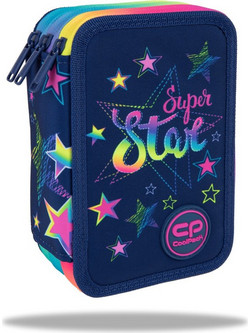 CoolPack Jumper Stars Κασετίνα Γεμάτη με 3 Θήκες Μπλε F067960