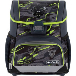 Herlitz Loop Plus Wild Panther Σχολική Τσάντα Πλάτης Δημοτικού Μαύρη 400205562