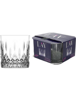 ArteLibre Σετ Ποτήρια Ουίσκι Γυάλινα Odin 330ml 4τμχ 06514386