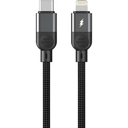 Technovo TN-D073 Braided USB-C to Lightning Cable 35W 1m Black