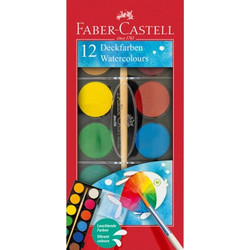 Faber-Castell Σετ Νερομπογιές με Πινέλο 12 Χρώματα 125012