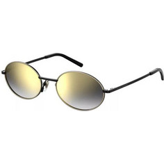 Marc Jacobs MARC408/S 807 Γυναικεία Γυαλιά Ηλίου Οβάλ Μεταλλικά Μαύρα με Χρυσό Φακό