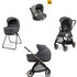 Inglesina Electa Quattro 2026 Καρότσι Μωρού 3 σε 1 Garage Grey Bronze Black