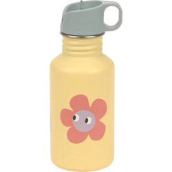 Laessig Flower Παιδικό Παγούρι Ανοξείδωτο BPA Free Κίτρινο 500ml