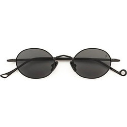 Eyepetizer 6-OP-6346-21-145 Ανδρικά Γυαλιά Ηλίου Στρογγυλά Μεταλλικά Μαύρα με Μαύρο Φακό
