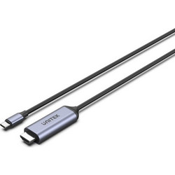 Unitek Καλώδιο HDMI Male to USB-C Male 1.8m Black Silver V1423BGY01