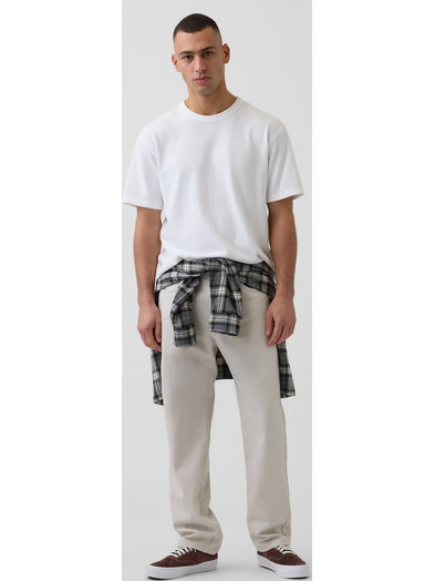 Gap Ανδρικό Παντελόνι Relaxed Εφαρμογή Γκρι 887836001