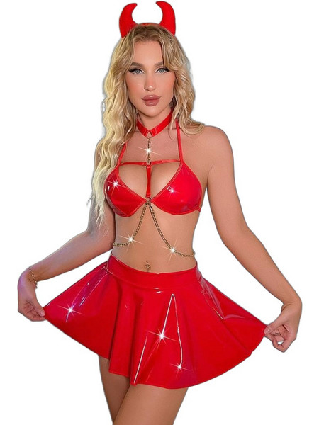 Kinksters Sexy Two Piece Set Κόκκινο 6928048081840