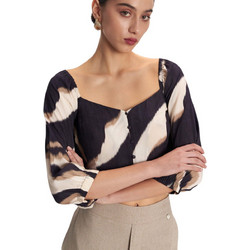 Ale Γυναικείο Καλοκαιρινό Crop Top Μαύρο 8920645