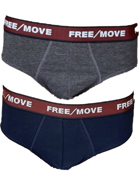 Free Move Ανδρικά Σλιπ Βαμβακερά 2Pack A125-3