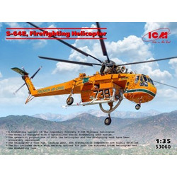 ICM S-64E Firefighting Helicopter Συναρμολογούμενο Πλαστικό Μοντέλο Ελικοπτέρου 1:35