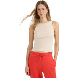 4F Γυναικείο Αθλητικό Crop Top Μπεζ 4FWMM00TSLEF299-83S