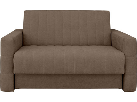 Possina Chaise Διθέσιος Καναπές Κρεβάτι Σοκολατί 137x105x86cm