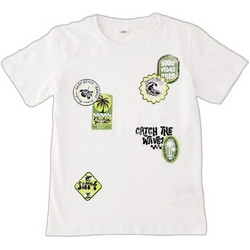 iDo Παιδικό T-Shirt Κοντομάνικο Λευκό Πράσινο 4G826-0113