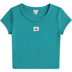 Calvin Klein Γυναικείο Καλοκαιρινό Crop Top Ριπ Βεραμάν LV047C200G-XEG