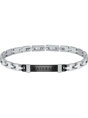 Maserati Ανδρικό Βραχιόλι Χειροπέδα από Ατσάλι Ασημί JM420ATK02