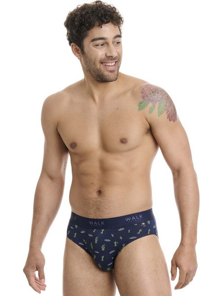 Walk Ανδρικό Σλιπ Bamboo Navy Μπλε W1775-18